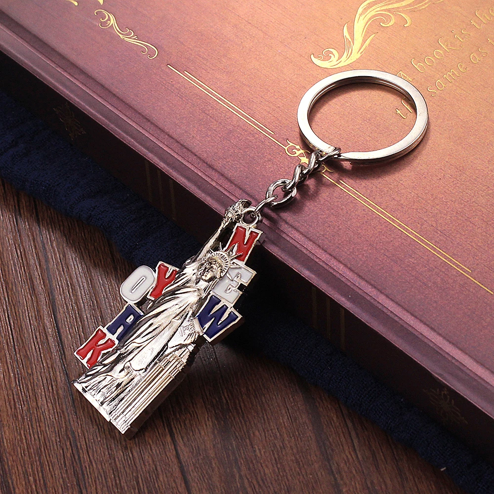 

Vicney New York Travel Gifts Souvenirs Key Chain High Quality Zinc Alloy Statue Of Liberty Keychain Bff Key Chain For Key Holder