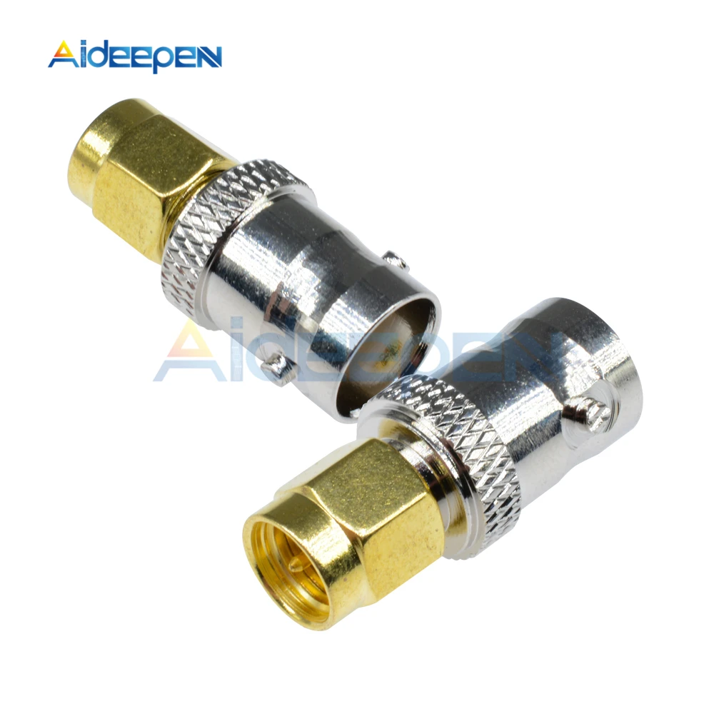 SMA Male к BNC Female RF Coax Коаксиальный Plug M/F Radio переходник для антенного