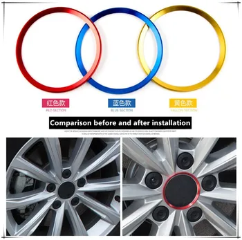 

4 pcs/lot Ho New Refitting accessories Car Styling Wheel center decorative circle fit for alfa romeo 159 147 156 giulietta mito