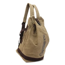 Canvas Bucket Backpack Korean Casual Sports Student Bag Outdoor Travel Large Capacity Bag Hiking Backpack canvas double shoulder backpack high quality student laptop daypacks bag large capacity travel backpack outdoor storage bag