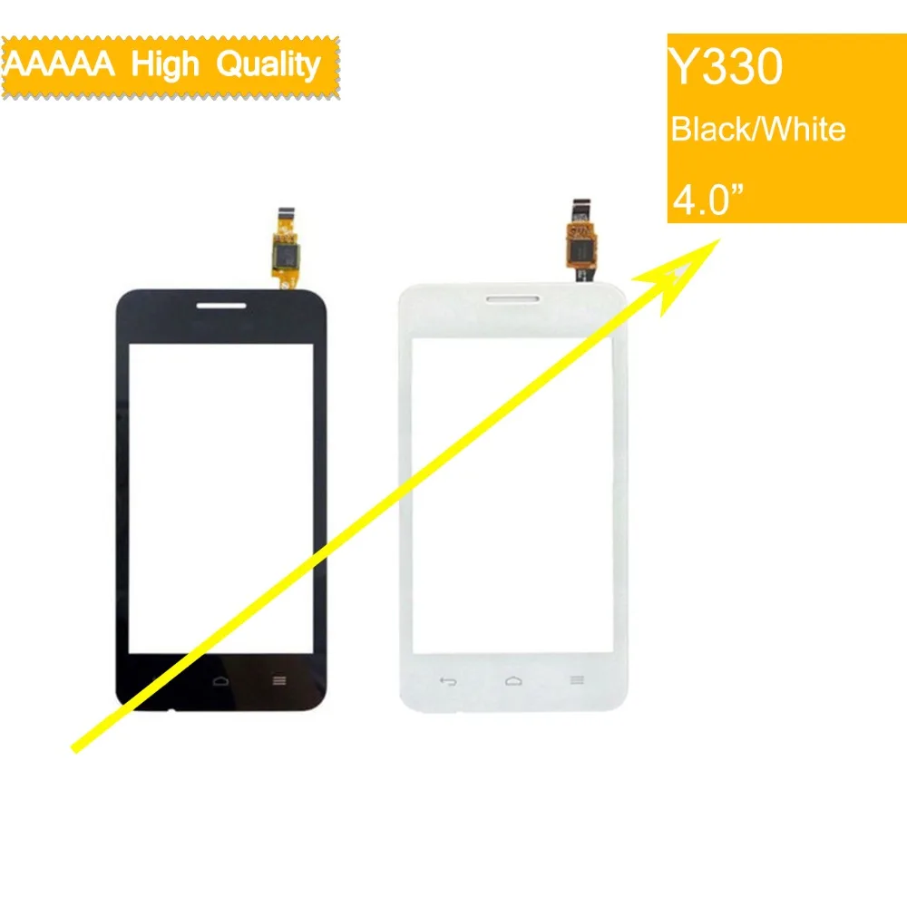 Сенсорный экран 10 шт./лот Y330 для Huawei Ascend сенсорный датчик дигитайзер стеклянная