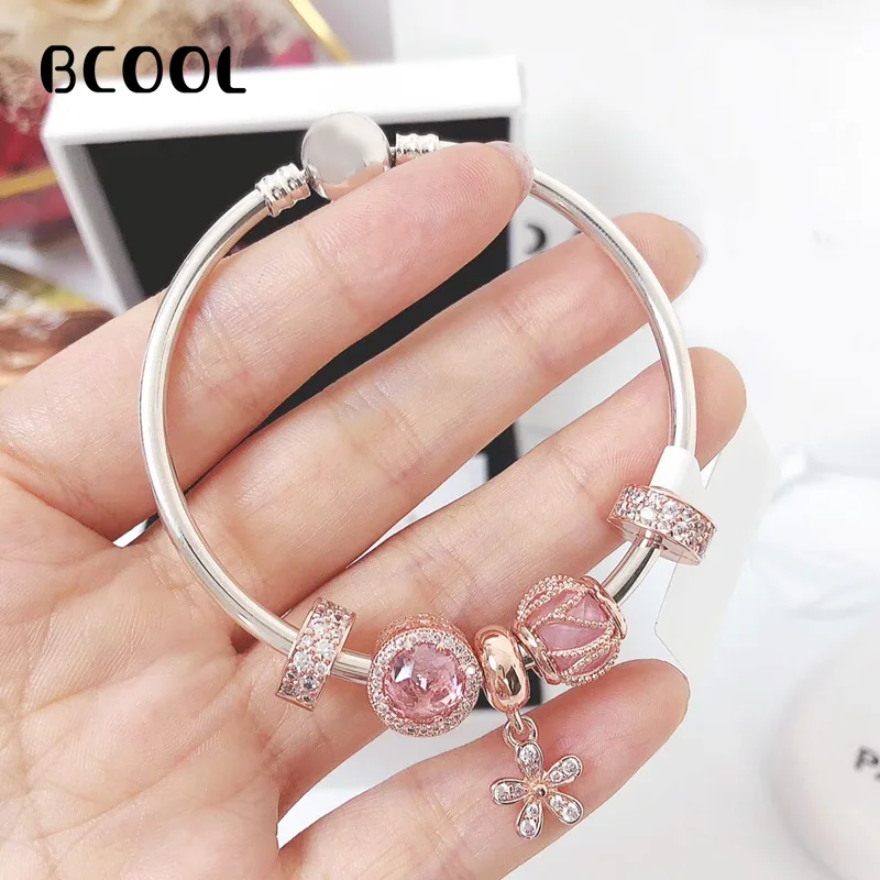 

Jewelry Female Charm Fashion Silver 925 Original Bracelet, Suitable for Female Crystal Jewelry Bracelet Jewelry Gift