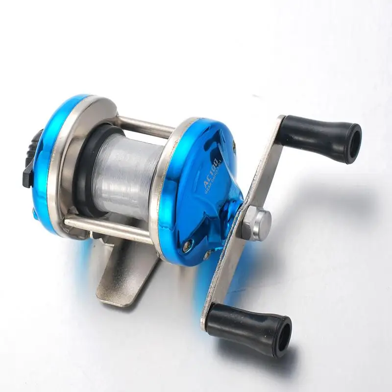 LumiParty Mini Metal Bait Casting Spinning Reel Ice Fishing Reel Fish