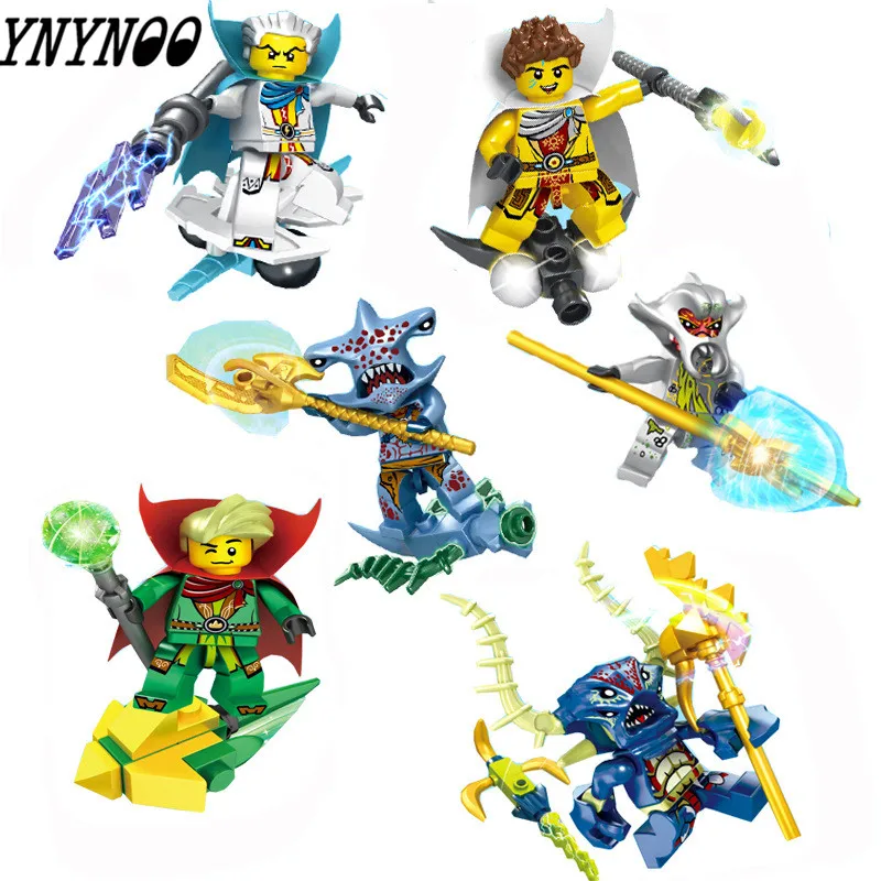 

YNYNOO 6pcs Pirates of the Caribbean Series Toys Building Block Toys New Kids Gift Children DIY Toys Christmas Gifts