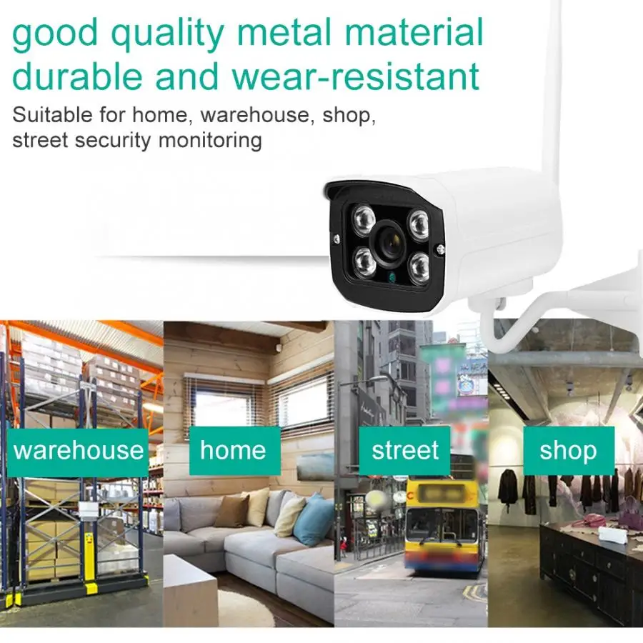 

960P HD WIFI IP Camera Outdoor Waterproof 4LED IR Security Camera 100-240V 2019