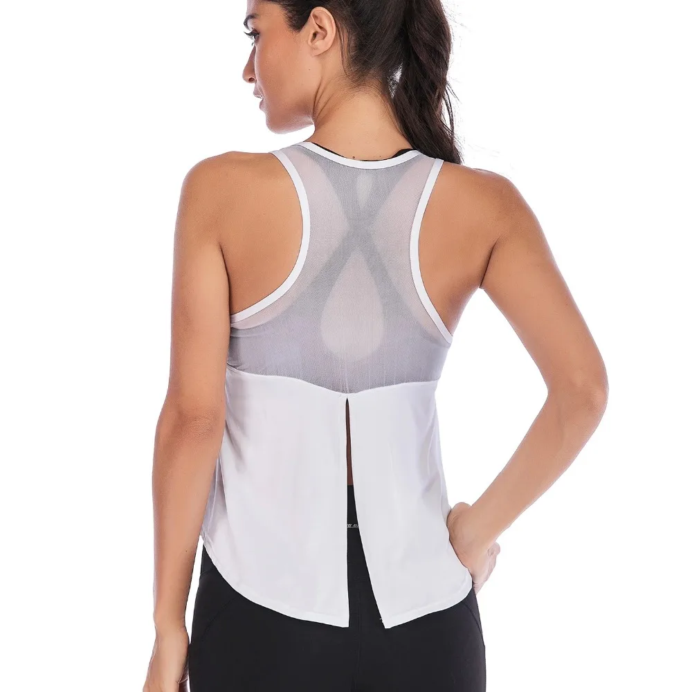 

Women Lightweight Crisscross Cool Mesh Quick Dry Relaxed Fit Muscle Yoga Tank Tops
