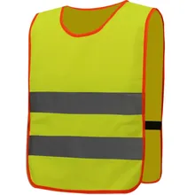 Fluo желтый и оранжевый детский светоотражающий жилет безопасности