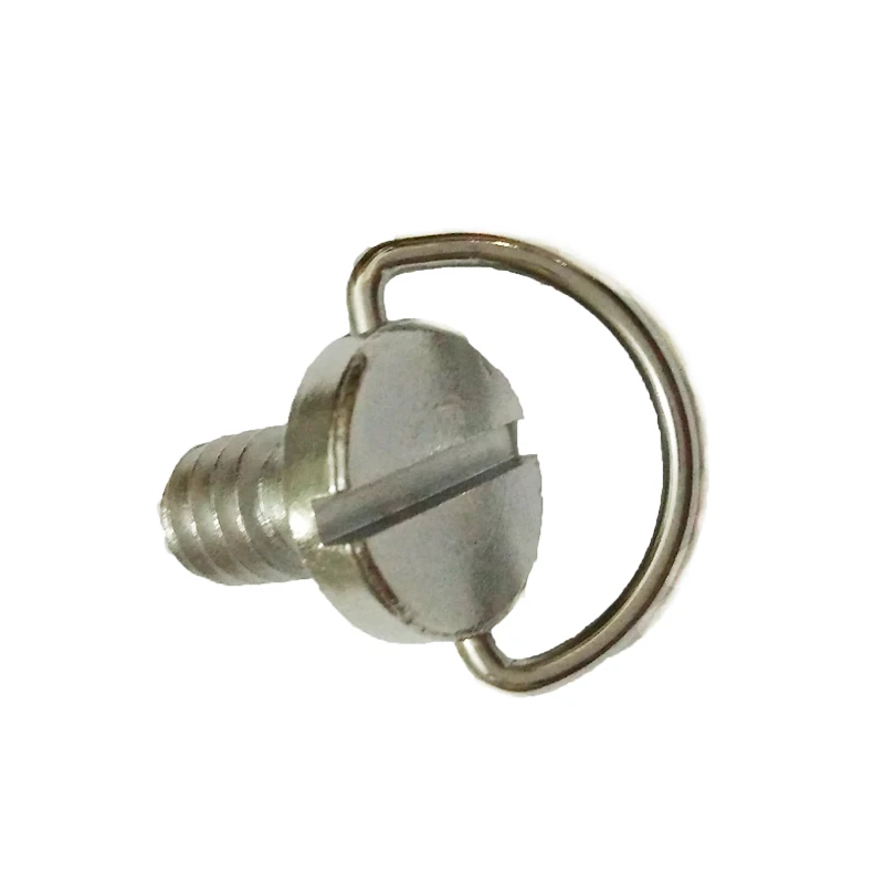 2/5/10pcs 1/4" D-Ring Camera Screws for DSLR Camera Tripod Quick Release Plate