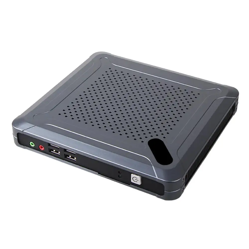 Fanless Mini PC,Desktop Computer,Intel Celeron Quad Core J1900,Windows 10/Ubuntu,[HUNSN BH06L],(COM/VGA/HD/LAN/6USB2.0/2USB3.0)