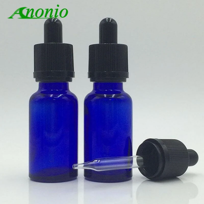 Download 20PCS 5ML 10ML 30ML 50ML Blue Glass Dropper Bottle Eye Dropper for Essential Oils Aromatherapy ...