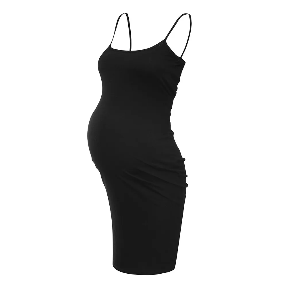 

Summer New Fashion Women Sleeveless Bandage Pregnancy Maternity Daily Dress Solid Sexy Vest Dress Straps Wholesale Free Ship Z4