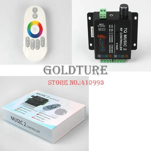 

LED music controller RGB controller touch music controller 2.4G music controller 12-24V