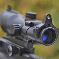 Тактический ACOG 4x32 светодио дный область HD прицел подсветкой прицел с рефлекс Регулируемый мин Красный точка зрения