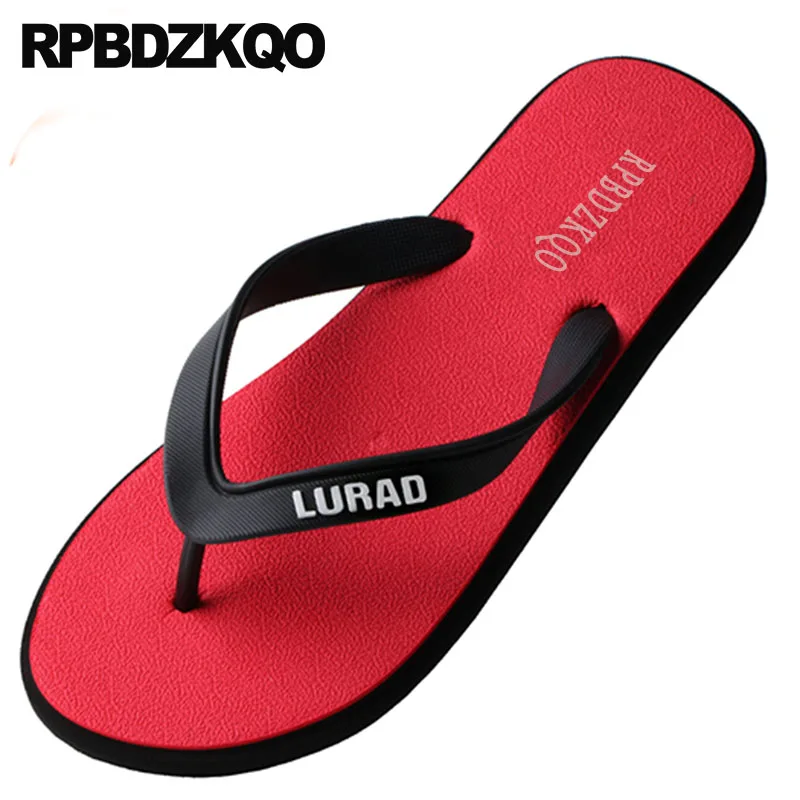 Water Size 46 Rubber Slippers Beach Men Red Plus Mens Sandals 2021 Summer Outdoor Large Slides 45 Waterproof Flip Flop Shoes | Обувь