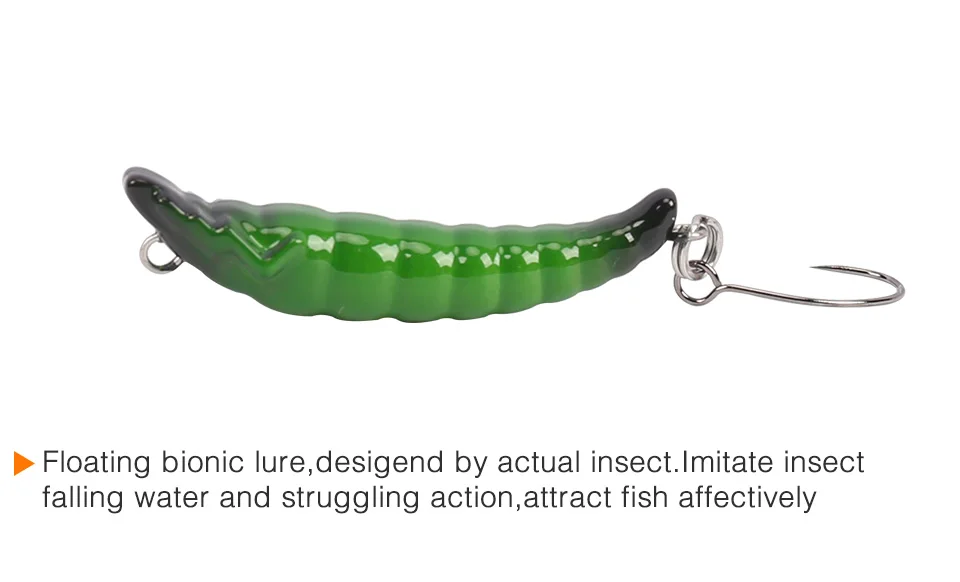 TSURINOYA DW54 35 мм 2,4g опускается на дно приманка для рыбалки карандаш насекомых приманка жесткая червь искусственная наживка; форель
