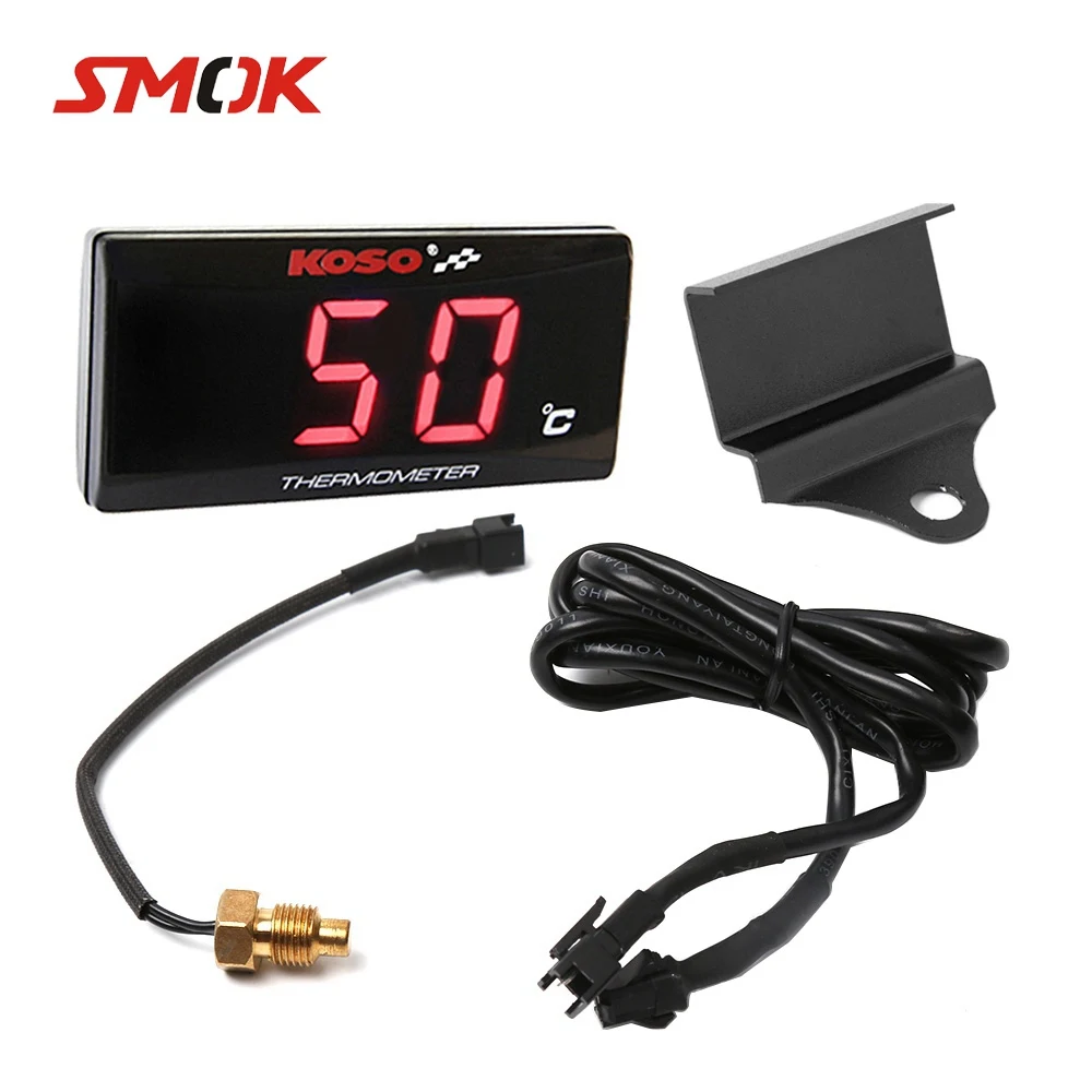 

SMOK For KOSO Yamaha XMAX NMAX TMAX Universal Motor Instruments Thermometer Water Temp Temperature Digital Display Gauge Meter