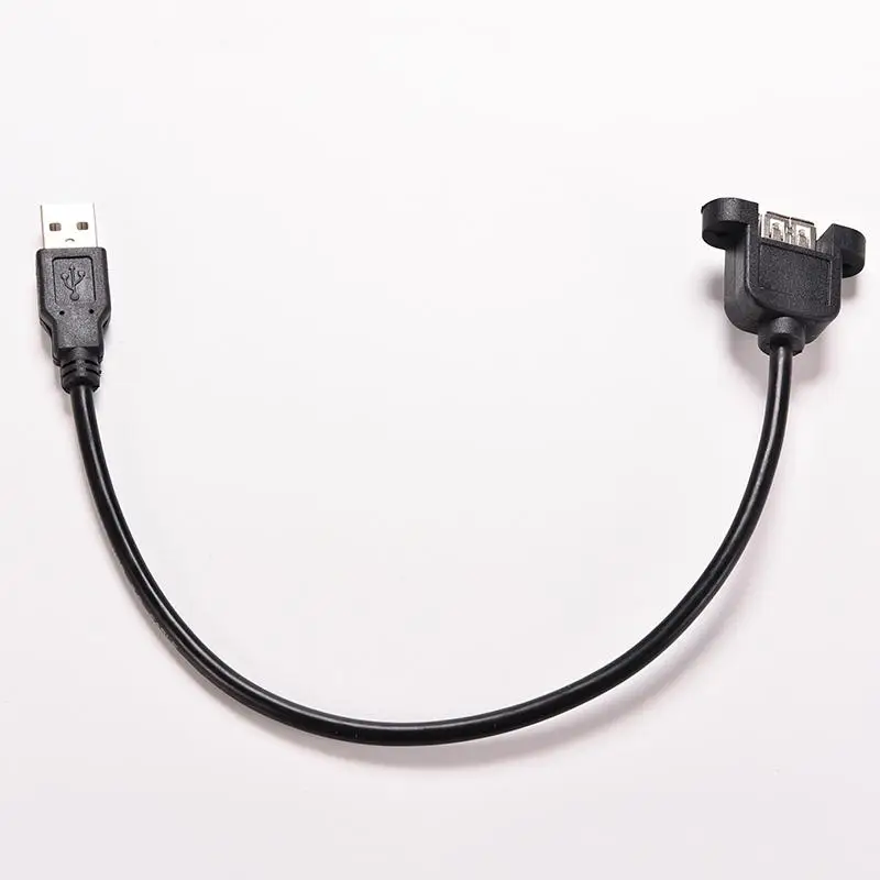 USB 2 0 папа мама 30 см A USB2.0 удлинитель литой панельный монтаж Удлинительный