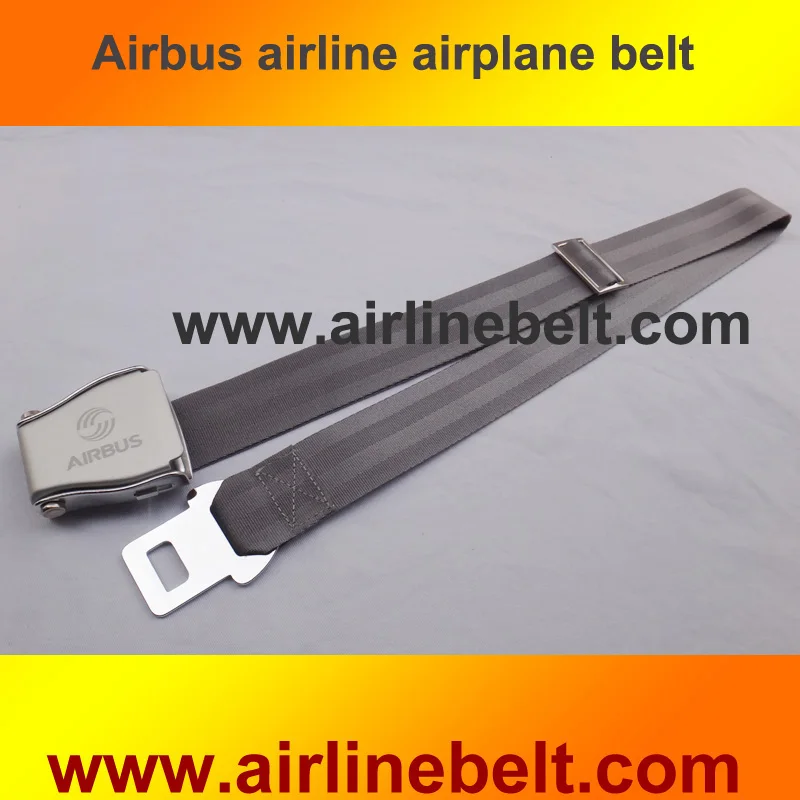 38mm width AIRBUS airplane seat belt buckle nylon belt men's jeans belt with Packing box