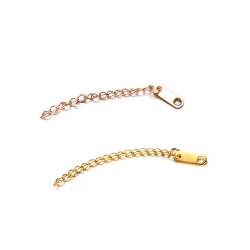 

10pcs/lot 50mm Length Necklace Extension Chain with for Bracelet Extended Chains Bulk for DIY Jewelry Making