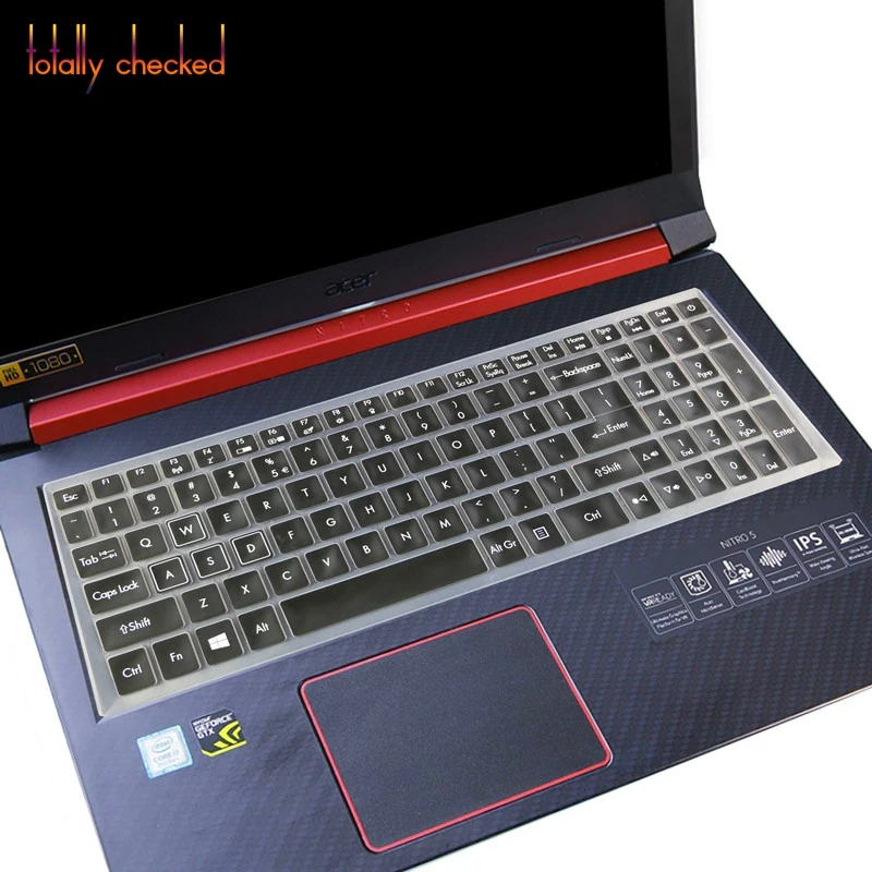 Защитный чехол-клавиатура для 15," acer NITRO 5 AN515-52 AN515 AN5 VX 15 VX5-591G V 17 Gaming VN7-793G 17,3