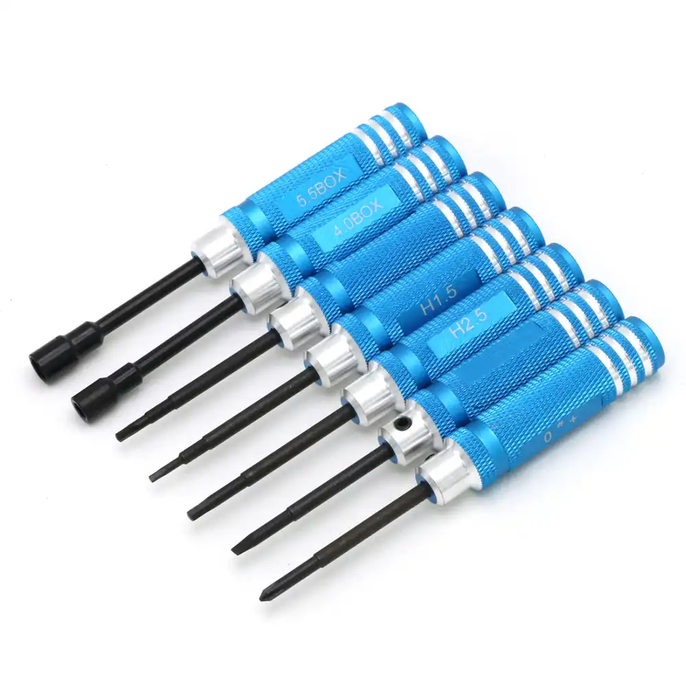 Hex 7pcs screw driver tool kit For RC helicopter Car BK screwdriver black color