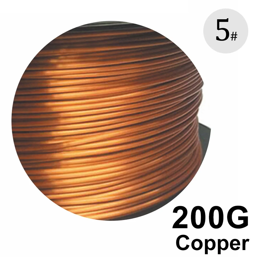 Noulei шелковые блестящие 3D принтеры Pla нити 1,75 мм 200 г шелковистый богатый блеск 3d материалы для печати - Цвет: copper