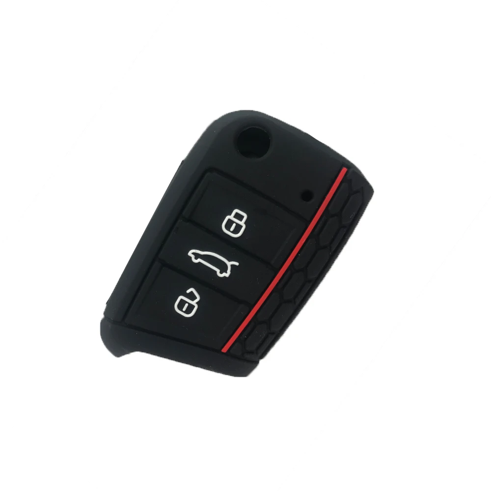

3 Buttons Remote Key Fob Shell Case Replace Fit For Volkswagen VW Golf 7 MK7