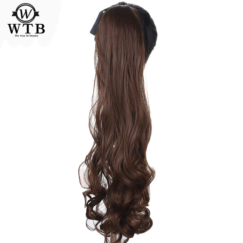 Wtb Klip V Narashivanie Volos Sinteticheskie Volosy Hvost Dlinnye Volnistye Teplo Ustojchivyj Hvost Shinony Poddelnye Pricheski In Sinteticheskie Hvostiki From Pryadi I Pariki Dlya Volos On Aliexpress