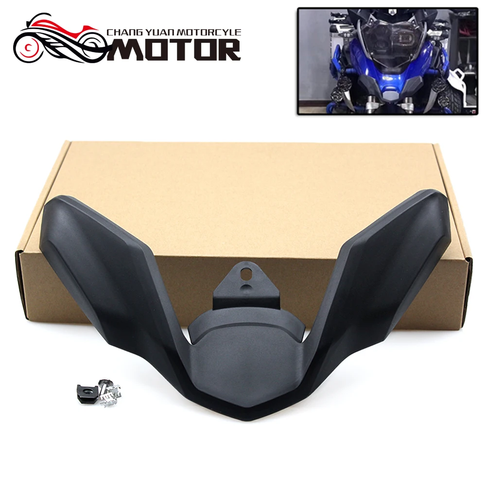 

R1200GS R1250GS Front Fender Motorcycle Parts Beak Exension Wheel Cover Cowl Black For BMW R1200 GS LC 2018 2019 / R1250 GS 2019