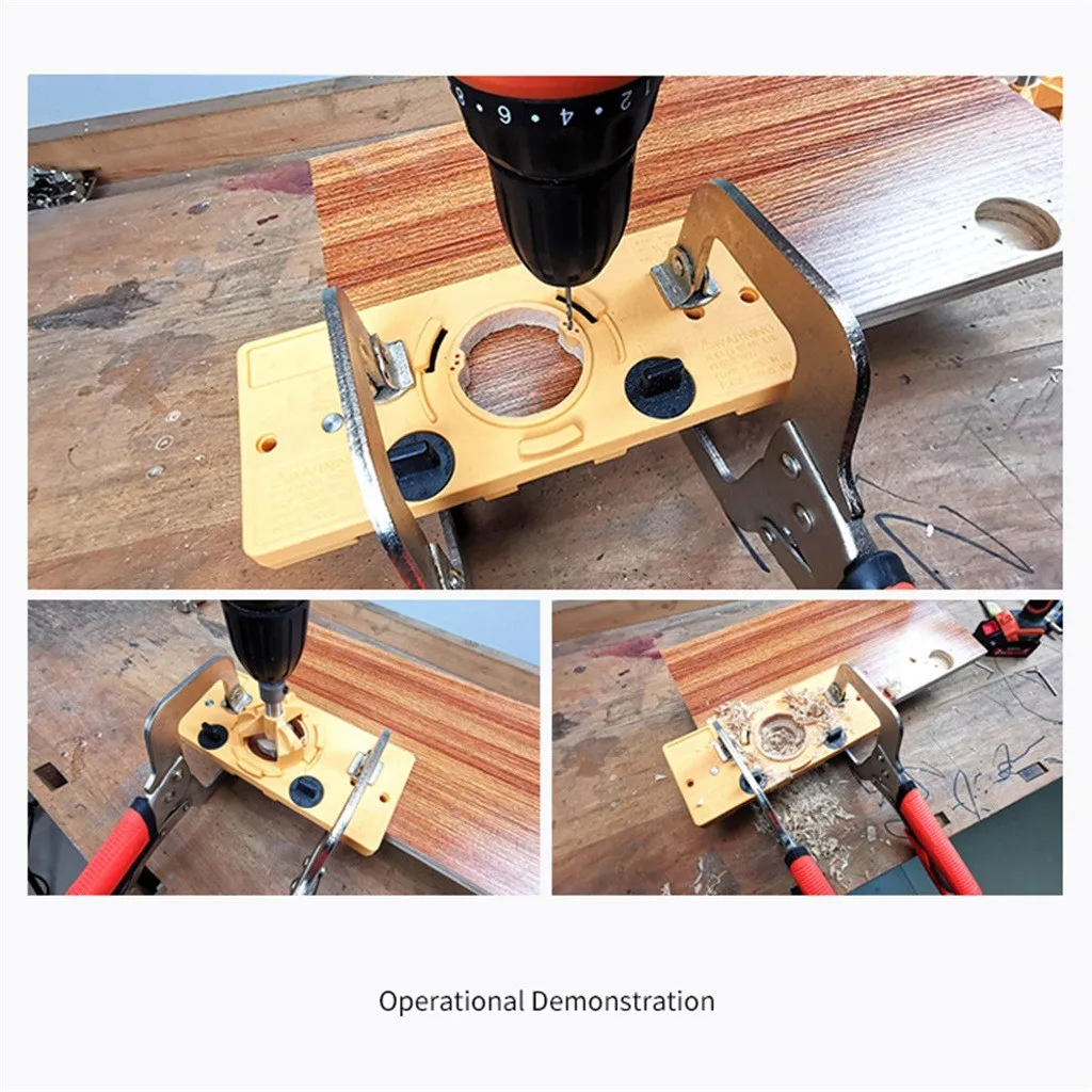 35mm Hinge патрон бура Руководство Комплект+ 35 мм сверло форстнера 2mm дрель Руководство Комплект двери отверстие шаблон для Крег инструмент