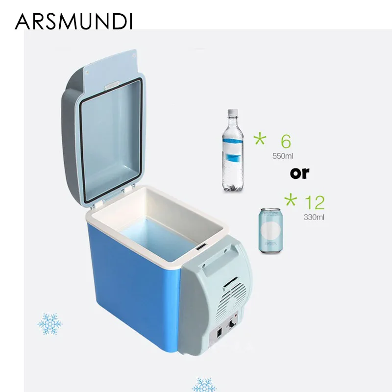 

Mini Car Fridge Portable 12V 7.5L Auto Refrigerator Quality ABS Multi-Function Cooler Freezer Warmer for Travel Home Camping