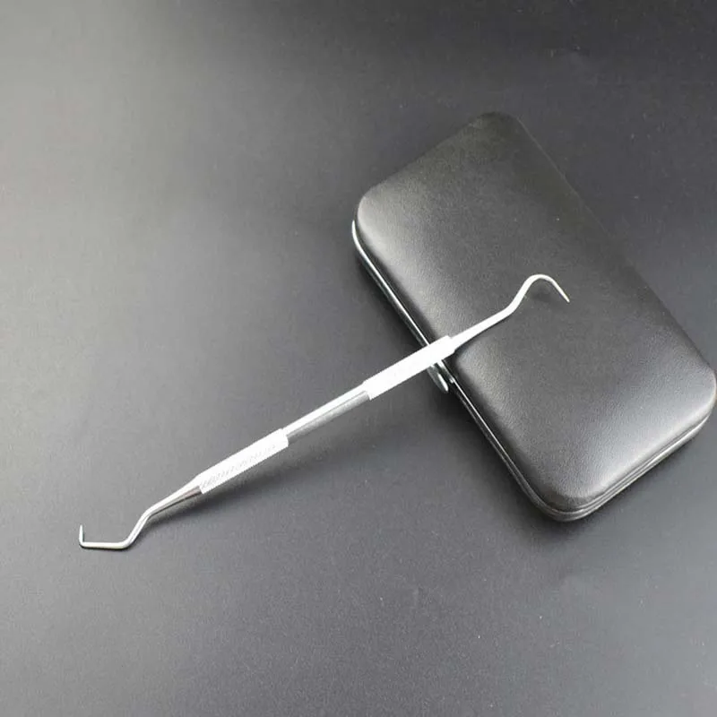 1 PC Stainless Steel Double Ends Dentist Tool Teeth Clean Hygiene