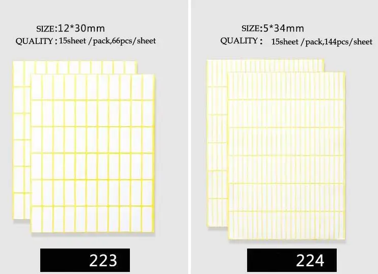 Все виды размером А5 этикетка стикер белый маленький клеящийся бумажный стикер пустой ручной стикер