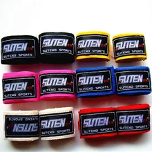 50 пар 2,5 м хлопок Kick боксерские повязки на руки обертывания запястья обертывания ремни гимнастические боксерские перчатки оборудование тэквондо оптом