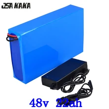 48V 1000W lithium battery pack 48v 22ah electric bike battery 48V 22AH lithium ion battery with 30A BMS and 54.6V 2A charger diy 48v 50ah recharge lithium battery pack 48v 2000w giant bike battery with charger bms portable handle for panasonic cell