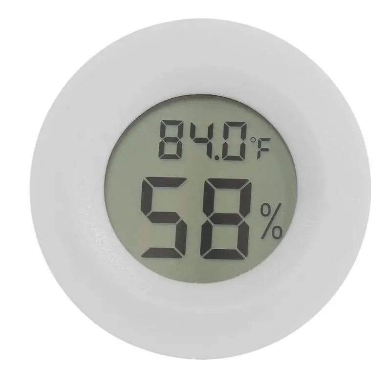 Портативный цифровой ЖК-термометр гигрометр Встроенный электронный измеритель температуры и влажности заманчивая Метеостанция для дома - Цвет: Белый