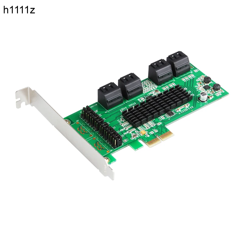Placa de Expansão Chip para Hdd Express para Sata3.0 Pci-e Cartão Sata Portas Pcie 3 Sata3 Controlador Marvell Dual Ssd Pci 8