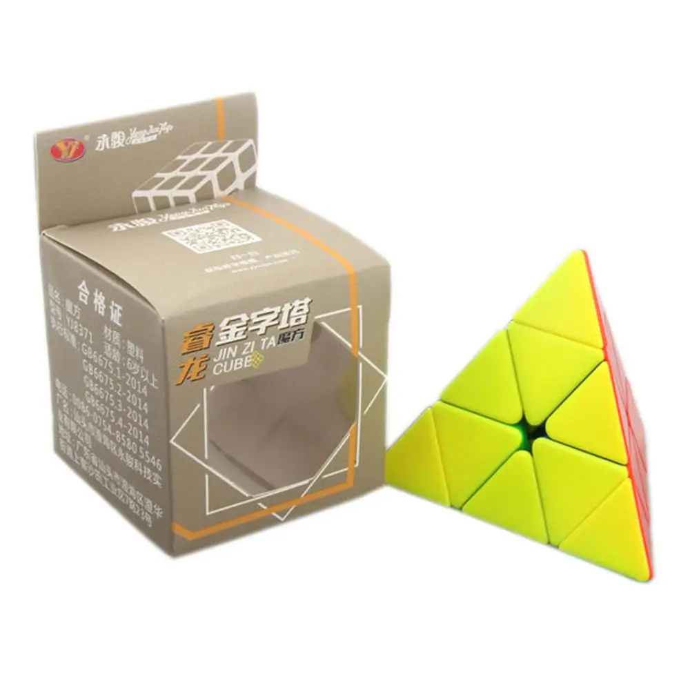 Новое поступление YJ RuiLong Pyramid магический куб обучающий игрушки для обучения мозгу-красочные