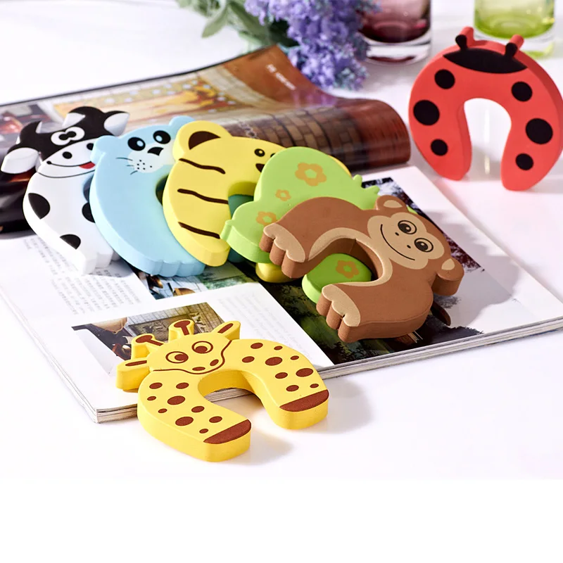 

2/5 Pcs Lock Jammers Kid Finger Protector Cute Cartoon Animal Home Improvement Baby Safety Door Stopper Hardware