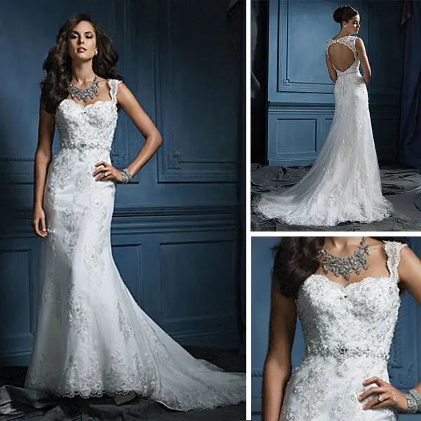 Keyhole Lace Wedding Dresses Fashion Dresses