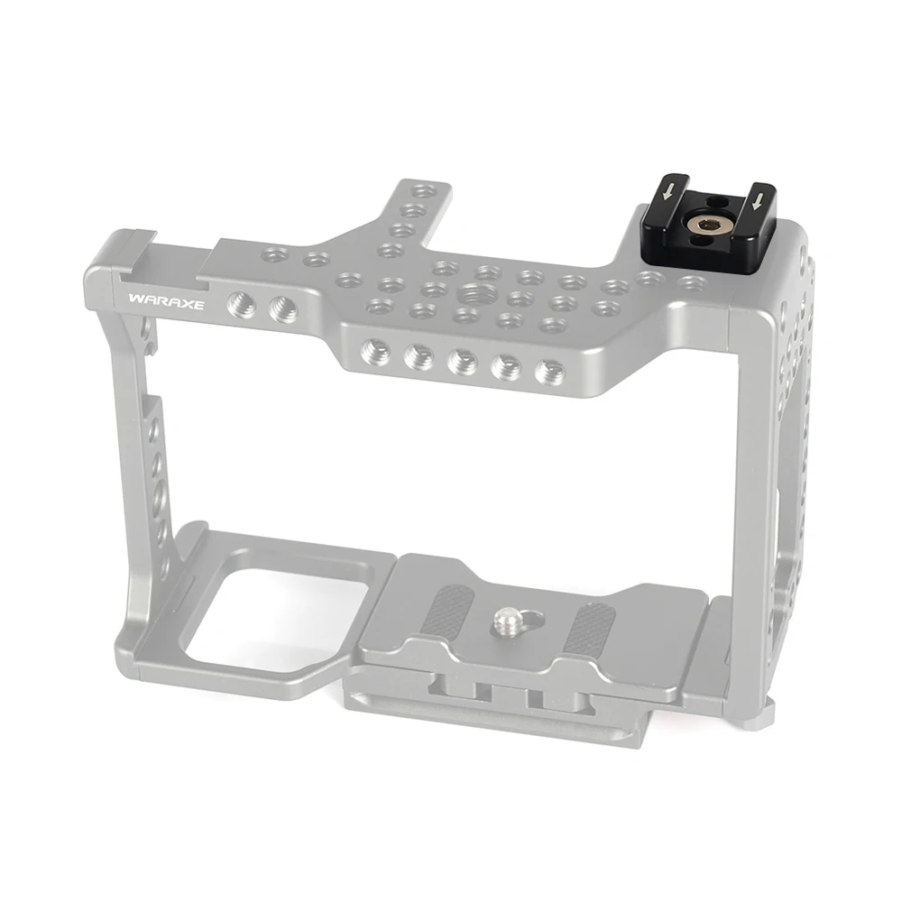 

Universal Cold Shoe Mount Adapter Base Bracket with Mounting Screws for LED Video Light Microphone On-Camera Flash