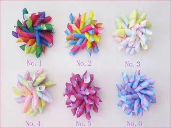 

50 pcs BLESSING Good Girl Boutique Costume 2.5"rainbow Corker Hair Bows / Clip