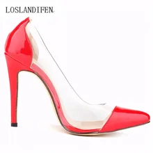 Womens Patent Leather 11cm High Heels Corset Pointed Toe Party Pumps Ladies Wedding and party 12 colors Shoes Eur Size 35-42