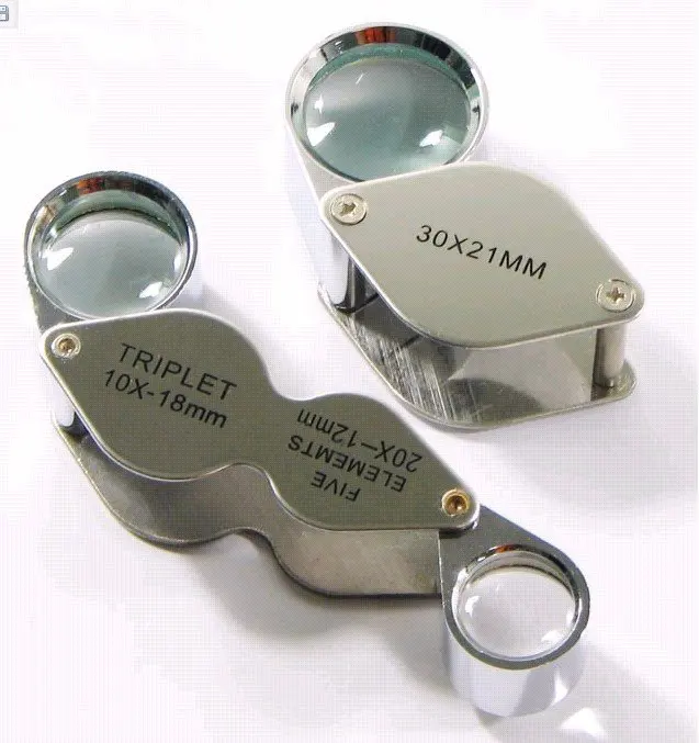 ! 20X&10X+30X Triplet Magnifier Jeweler Jewelry Eye Loupein Magnifiers