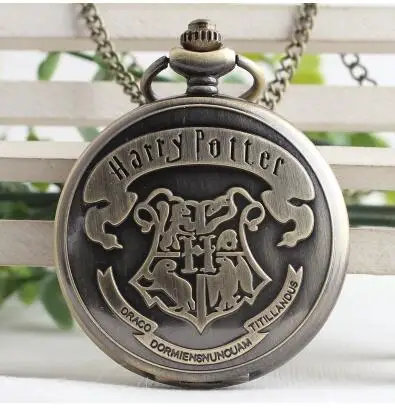 

Pocket Watches Vintage School Hogwarts SLYTHERIN RAVENCLAW Pocket Watch Quartz with chain necklace pendent for Men Gift