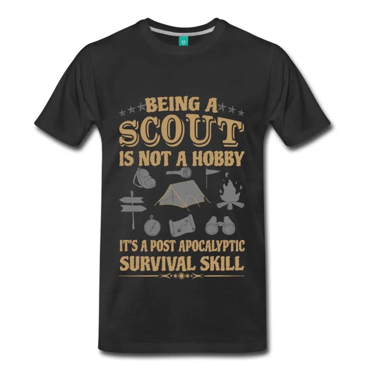 Мужская футболка с коротким рукавом Scout Post Apocalyptic Survival Skill S-2Xl новинка 2017 | одежда