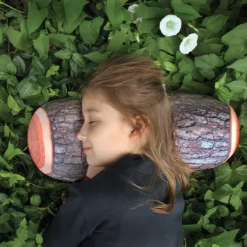 

SS Simulation Tree Stump Wood Log Long Pillow Home Bed Car Back Cushion Soft Neck Throw Pillows 49