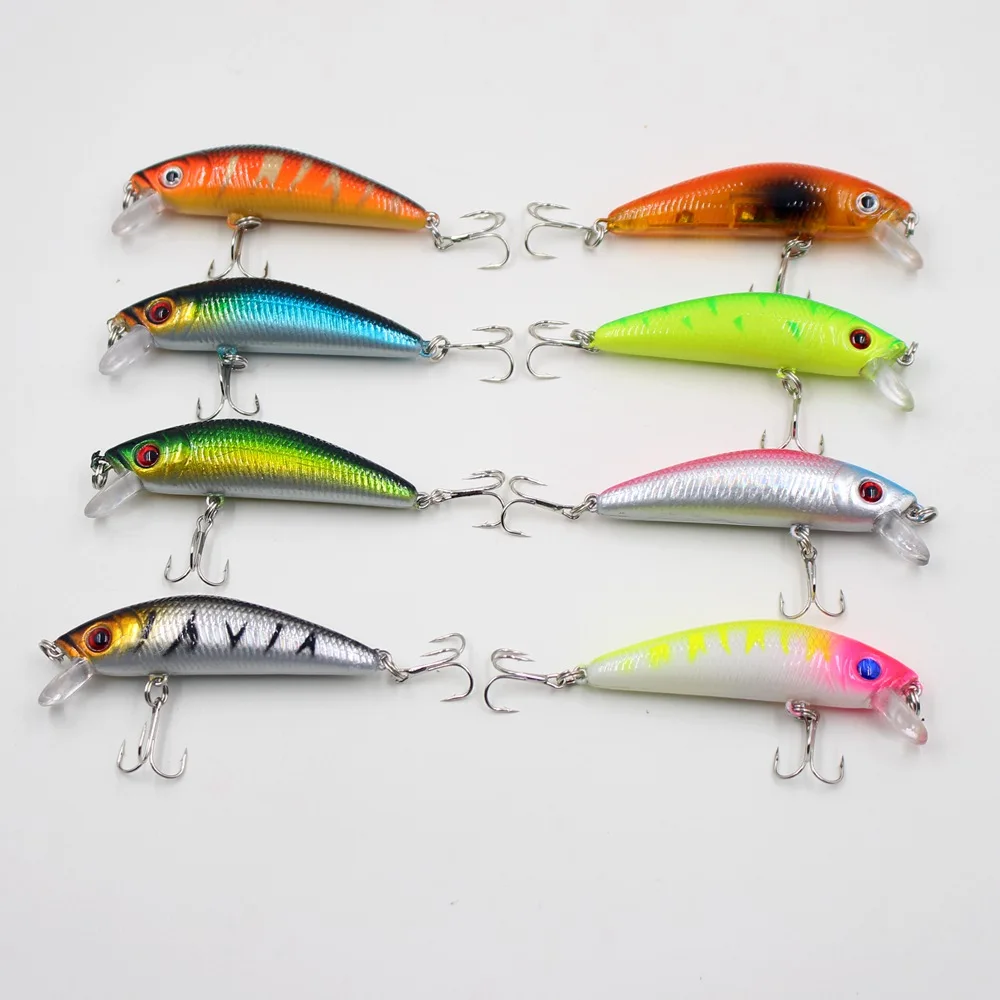 Hot sell new Cheap 1PCS Artificial Colorful carp with 3D eyes Hard curve Crank lures simulation