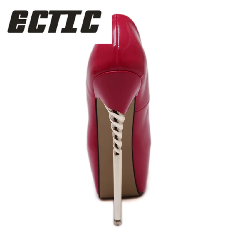 Sexy Pompes noir Talon En Des Cuir Latform pourpre Ectic 26 rouge Nouveau Pour Ae Haute Apricot Verni Mariage Très De Mode Chaussures 2018 Femmes z1aaEnwYqI