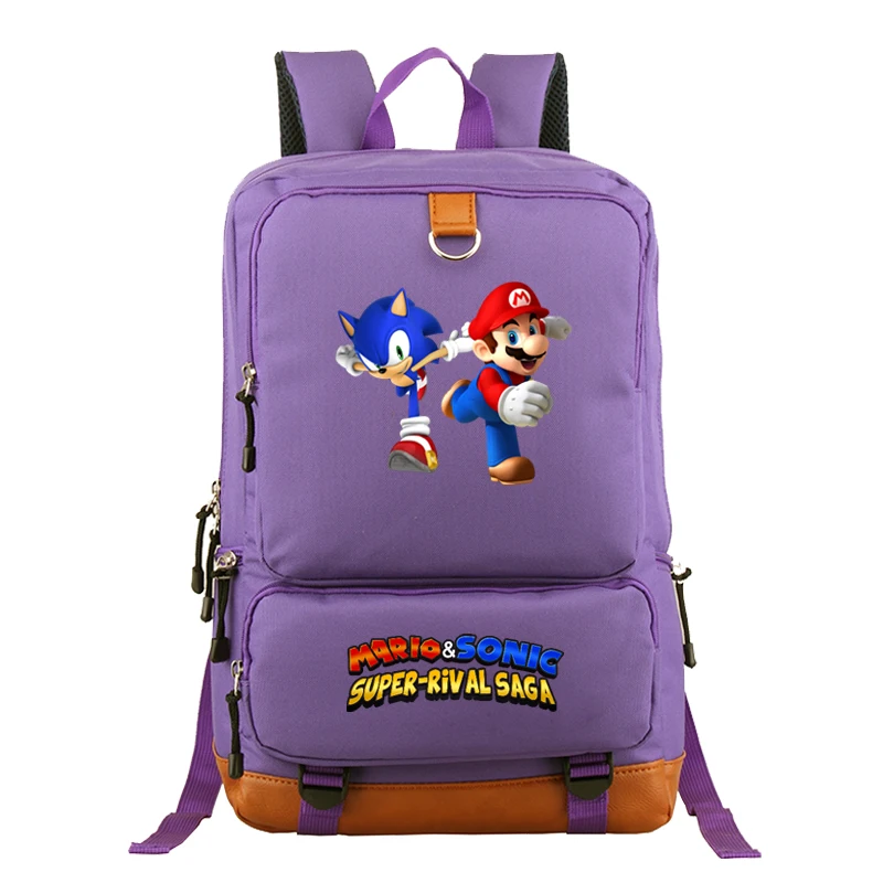 11 Cool Sonic рюкзак Марио студенты мальчик женский рюкзак модные Повседневное высокое качество путешествия рюкзак мешок Для мужчин женский рюкзак - Цвет: 11
